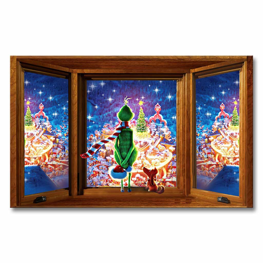 Fröhliche Weihnachten! – Weihnachtsmann stahl Weihnachten (Leinwand und Poster)