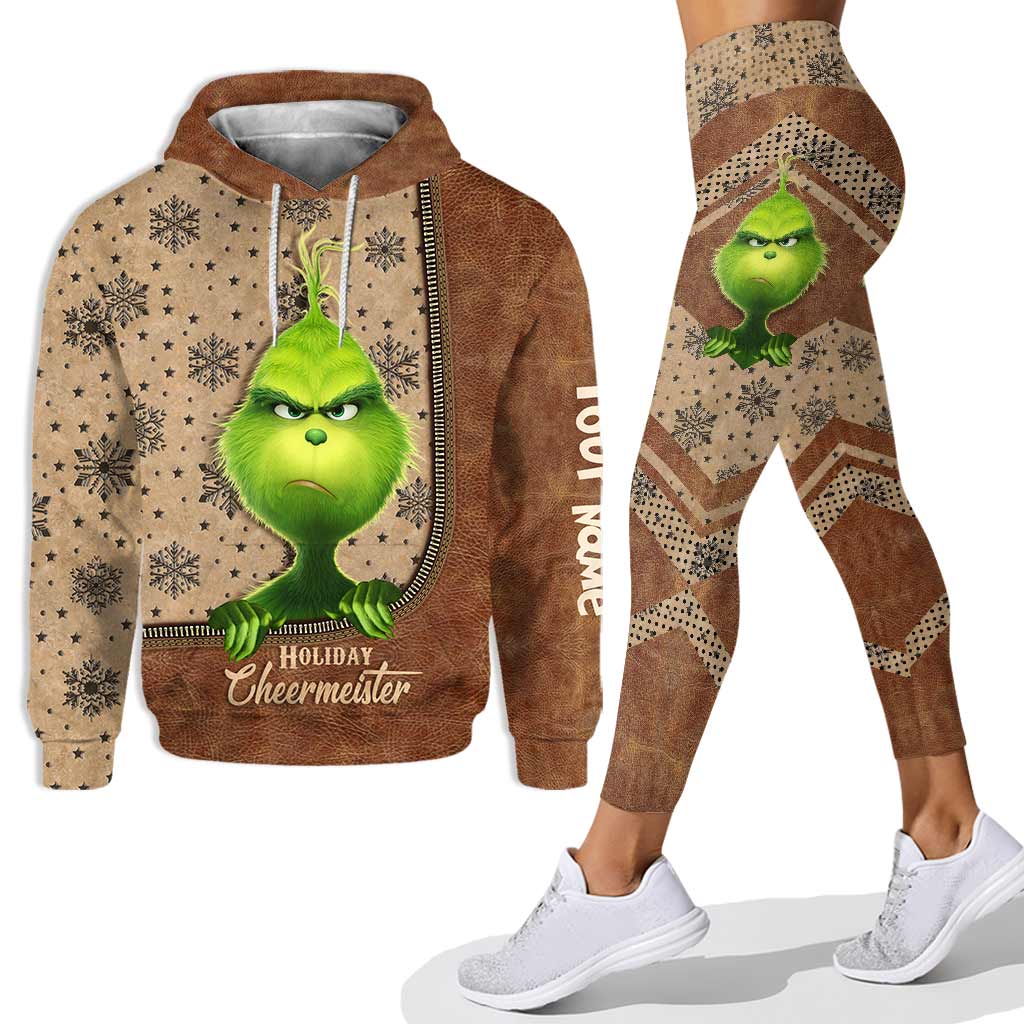 Holiday Cheermeister – Personalisierter Stola-Weihnachtshoodie und Leggings