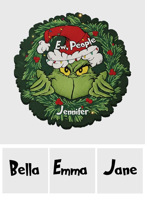 Ew, People - Personalized Stole Christmas Non-Slip Tufted Rug