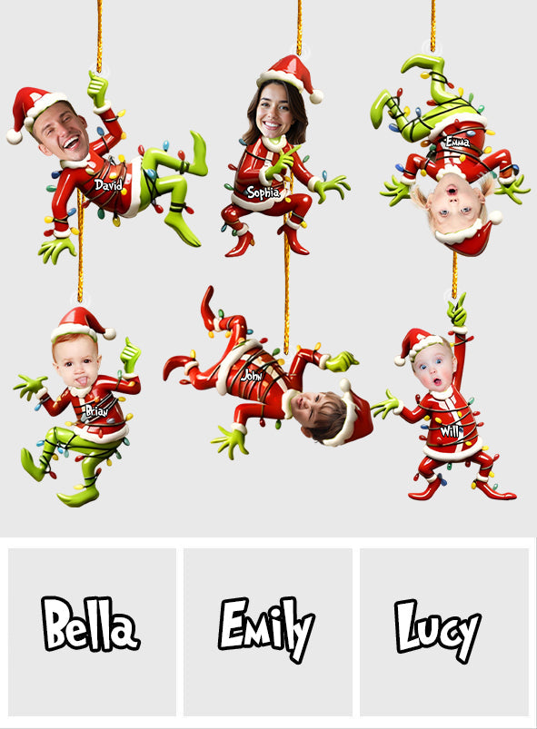 Our Family - Personalized Stole Christmas Transparent Ornament