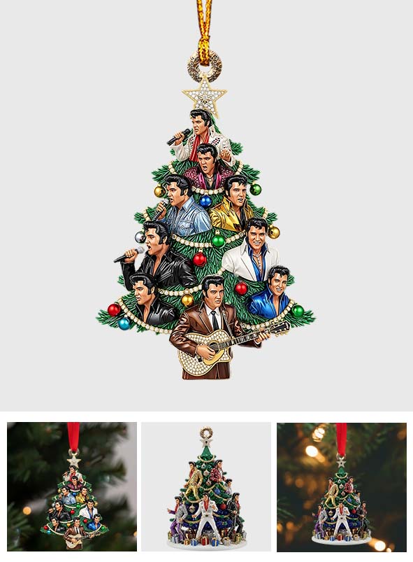 Amazing Christmas Tree - Personalized King of Rock and Roll Ornament