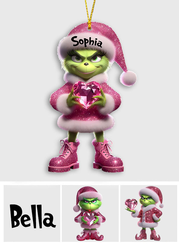 Merry Grinchmas - Personalized Stole Christmas Ornament