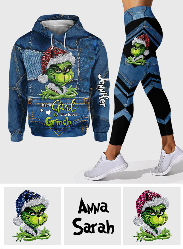 Noël magique - Sweat à capuche et legging personnalisés avec étole de Noël