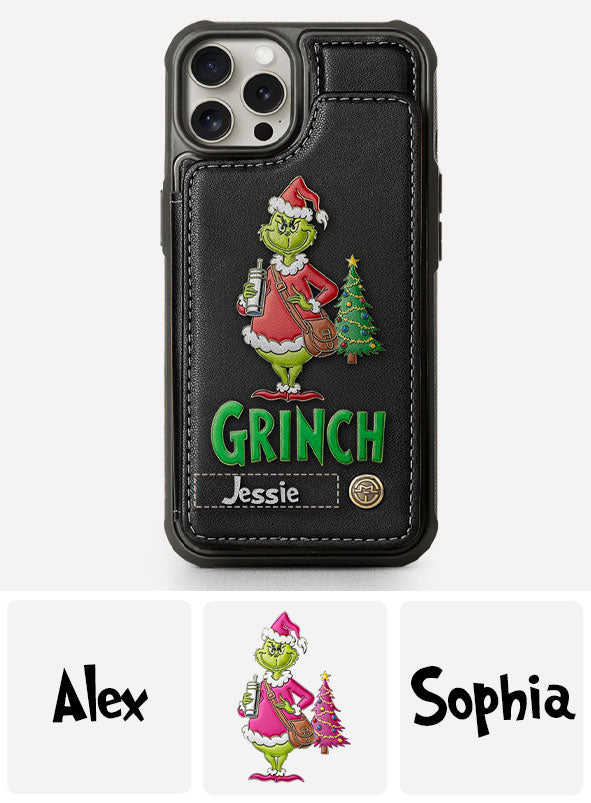 Merry Grinchmas - Personalized Stole Christmas Wallet Phone Case