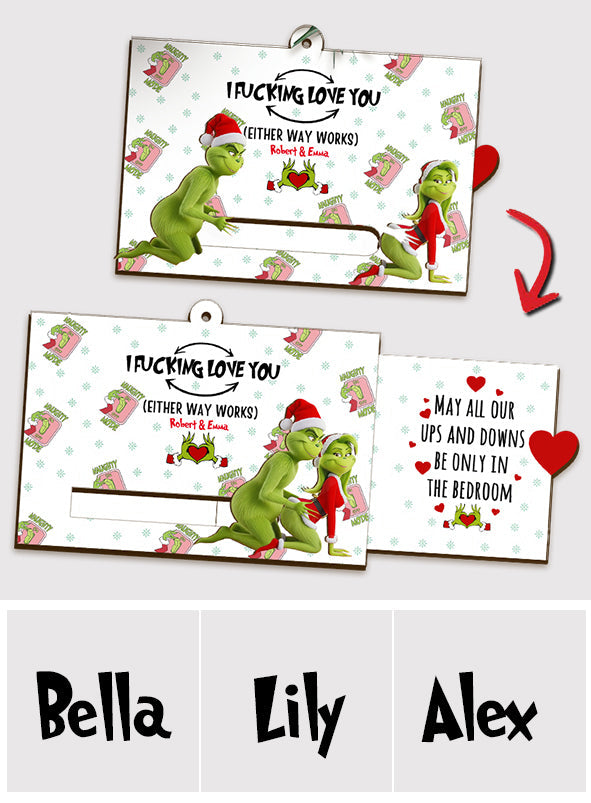 Grinch-Weihnachten – Personalisierte Stola als verschiebbarer Weihnachtsschmuck