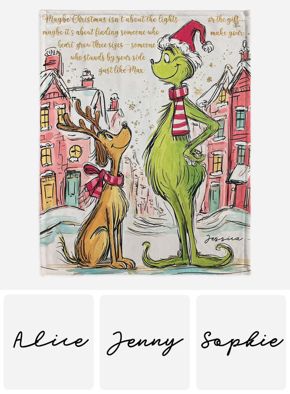 Frohe Weihnachten! - Personalisierte Stola-Weihnachtsdecke