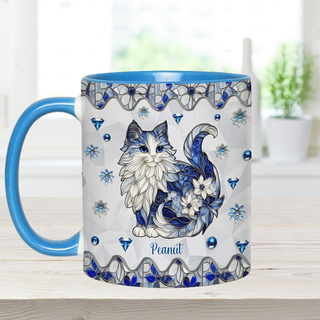Niedliche Katze – Personalisierte Tasse mit Katzenmotiv