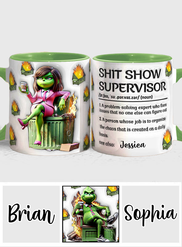 Superviseur de cirque - Mug personnalisé « Étouffé de Noël »