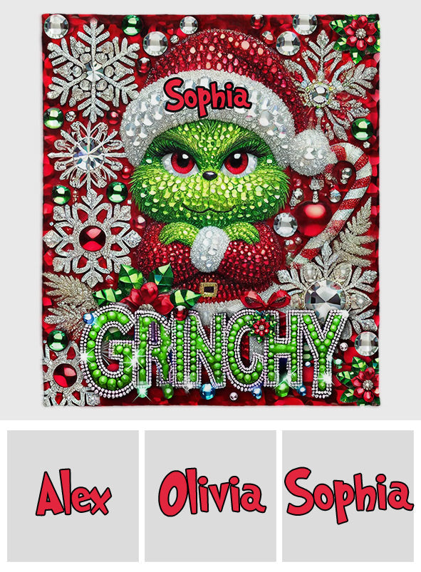 Joyeux Grinchmas - Étole de Noël personnalisée
