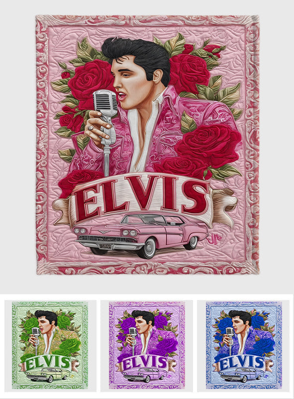 There Must Be Lights Shining Brighter Somewhere - Personalized King of Rock and Roll Blanket