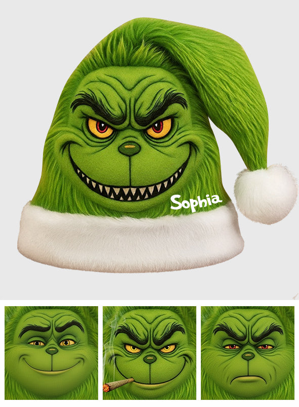 Green Monster Weihnachtsfilm - Personalisierte Weihnachtsmannmütze