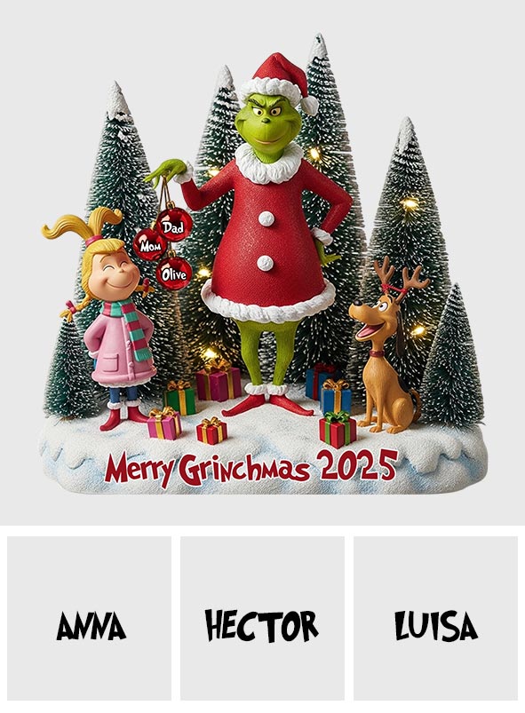 Merry Greenmas 2025 - Personalized Stole Christmas Custom Shaped Acrylic Plaque