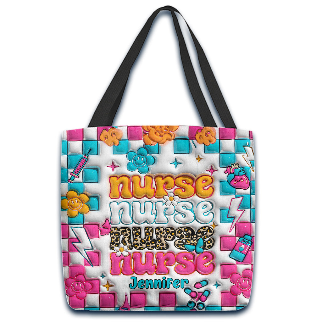 Vie d'infirmière - Sac fourre-tout personnalisé pour infirmière