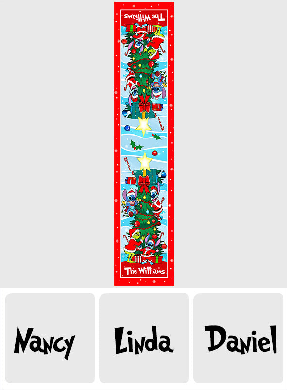 Merry Christmas - Personalized Stole Christmas Table Runner