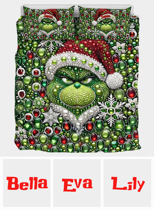 Merry Grinchmas - Personalized Stole Christmas Quilt Set