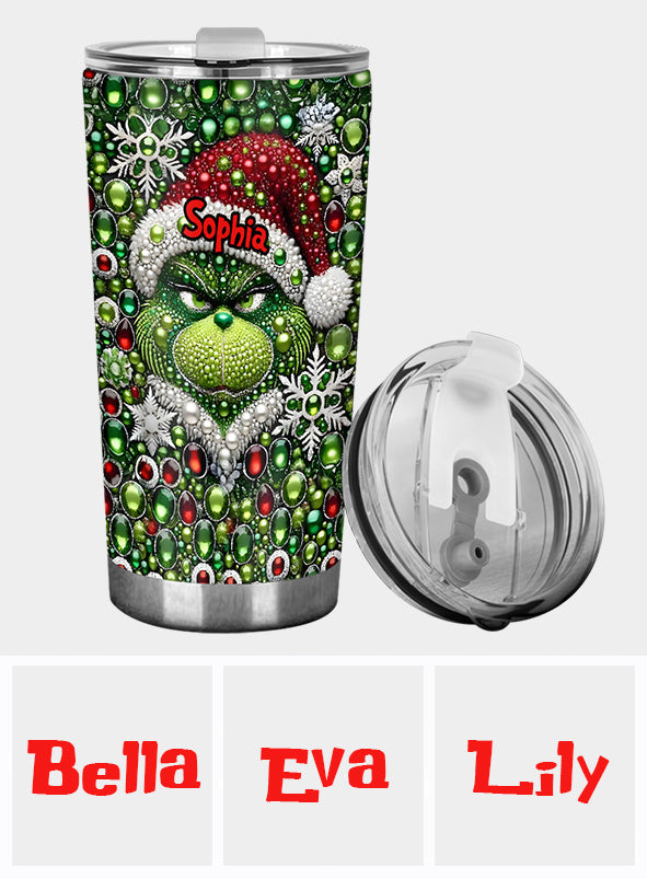 Fröhliche Grinchmas - Personalisierter Stola-Weihnachtsbecher