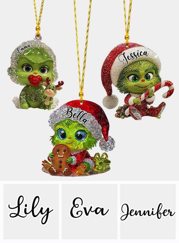 Fröhliche Grinchmas – Personalisierte Stola als Weihnachtsschmuck