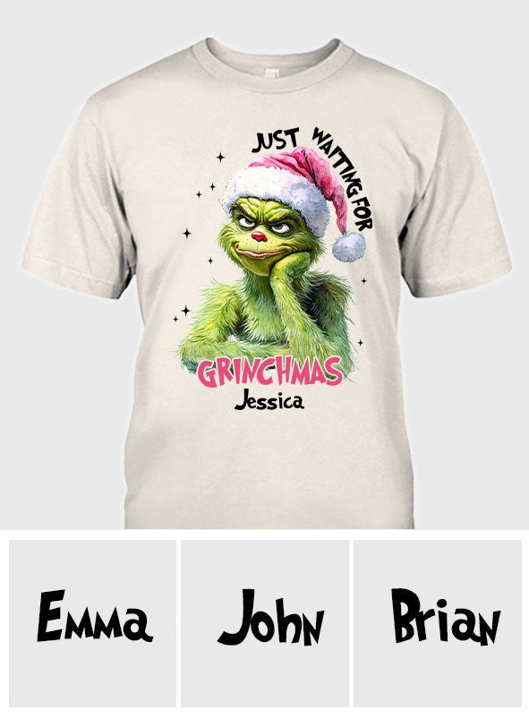 Just Waiting For Christmas - Personalized Stole Christmas T-shirt And Hoodie