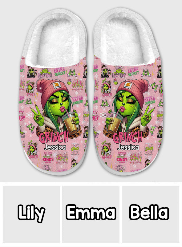 Pinky - Personalisierte Stola Weihnachtspantoffeln