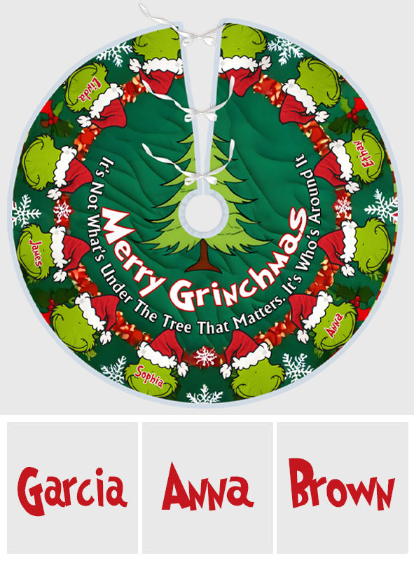 Merry Christmas - Personalized Stole Christmas Tree Skirt