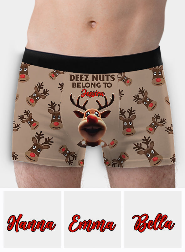 Deez Nuts lui appartiennent - Boxers personnalisés pour couples d'hommes