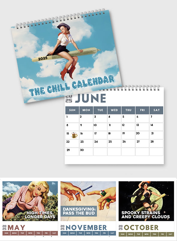 Rolling Dates - Personalized Weed Wall Calendar & Desk Calendar