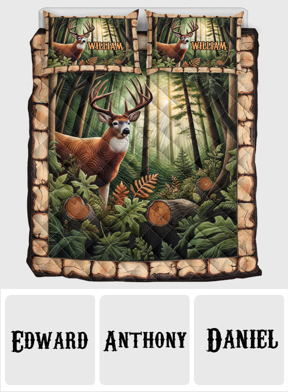 J'adore la chasse - Ensemble de courtepointe de chasse personnalisé
