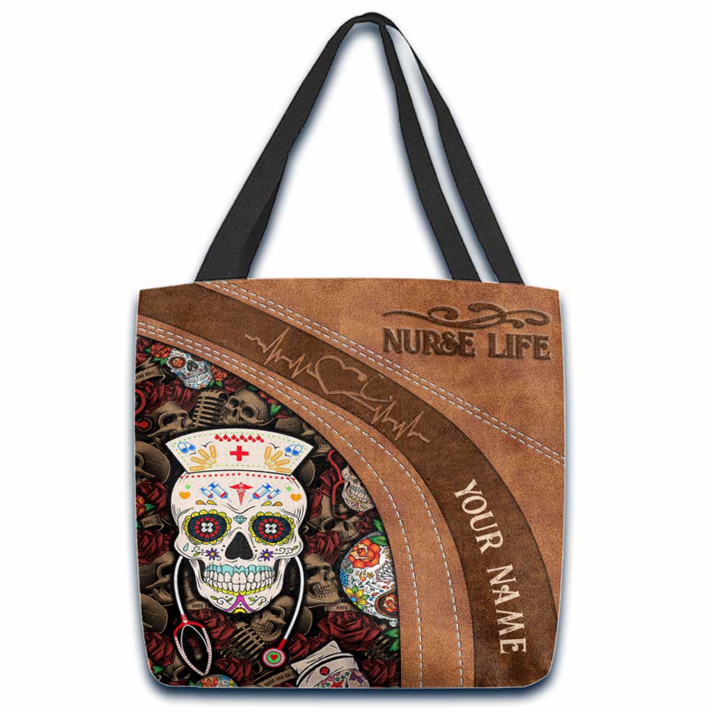 Vie d'infirmière - Sac fourre-tout personnalisé pour infirmière