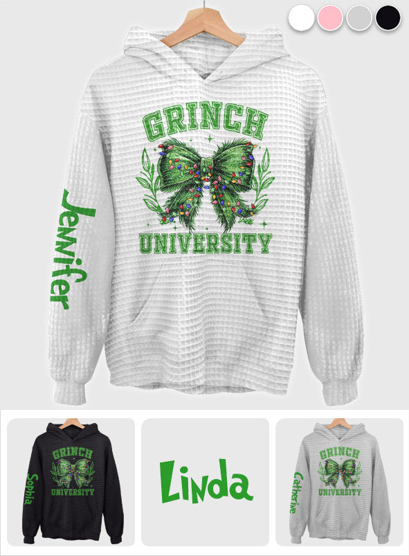 Merry Grinchmas - Stole Christmas Waffle Hoodie
