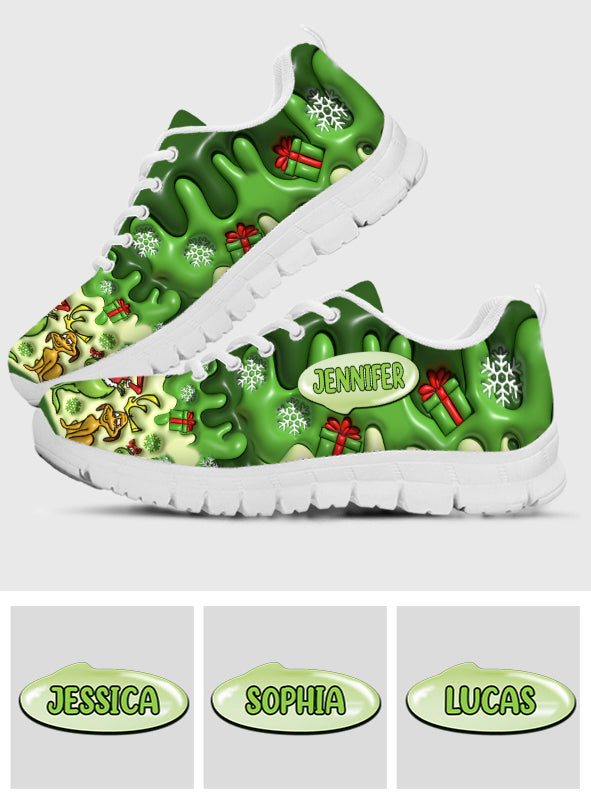 Merry Christmas - Personalized Stole Christmas Sneakers