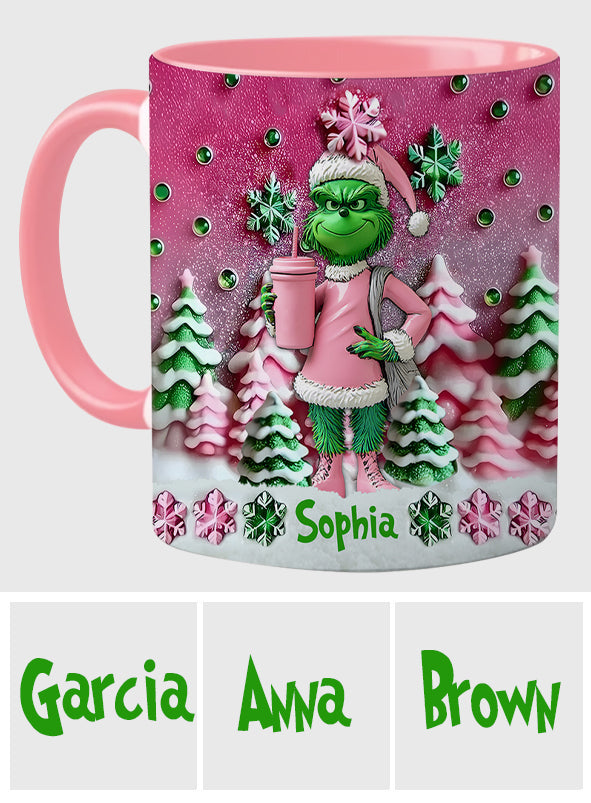 Merry Grinchmas - Personalized Stole Christmas Accent Mug