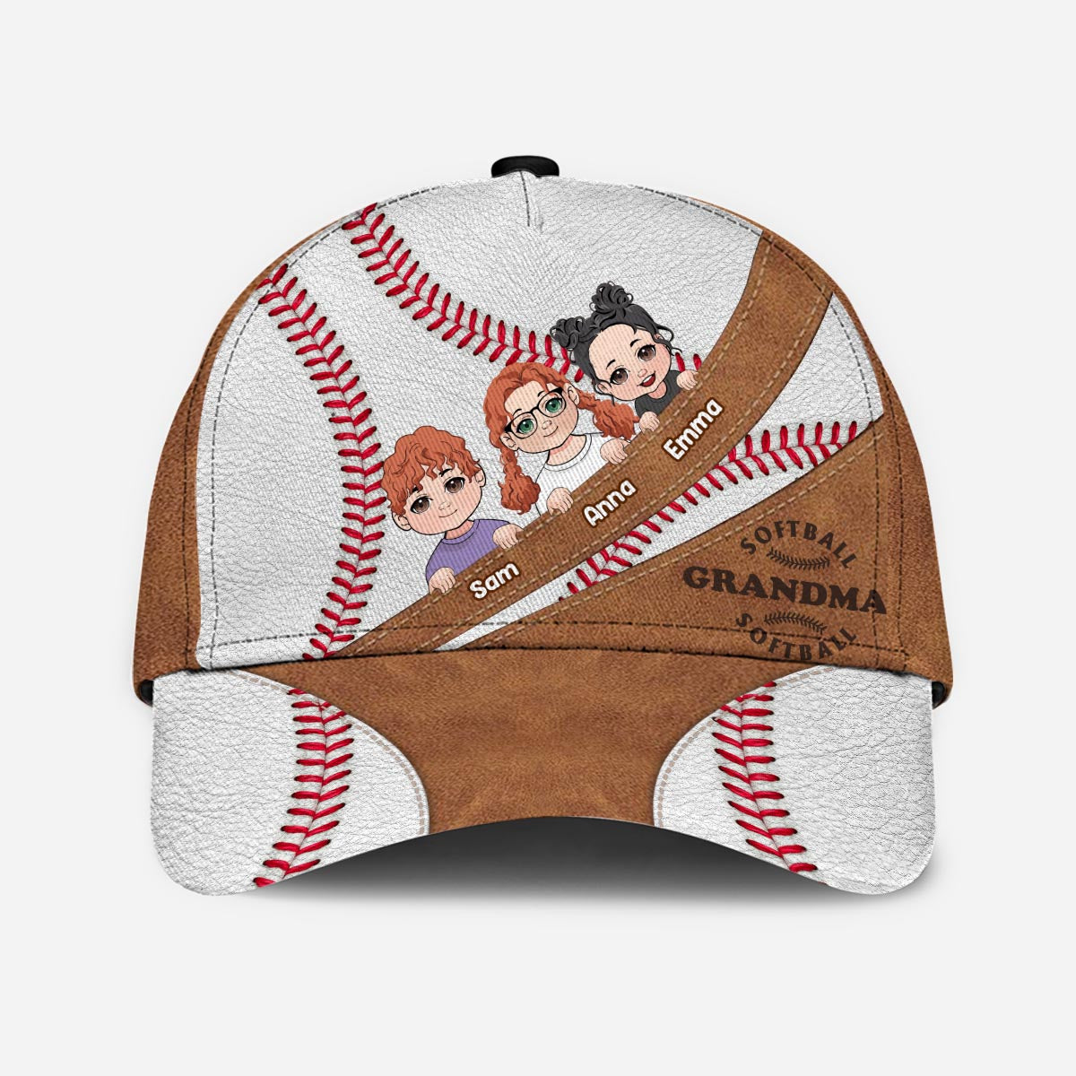 Maman, Grand-mère, Papa - Casquette de baseball classique personnalisée