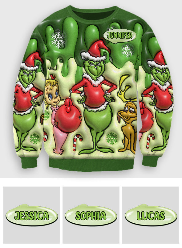 Frohe Weihnachten – Personalisierte Stola, hässlicher Weihnachtspullover