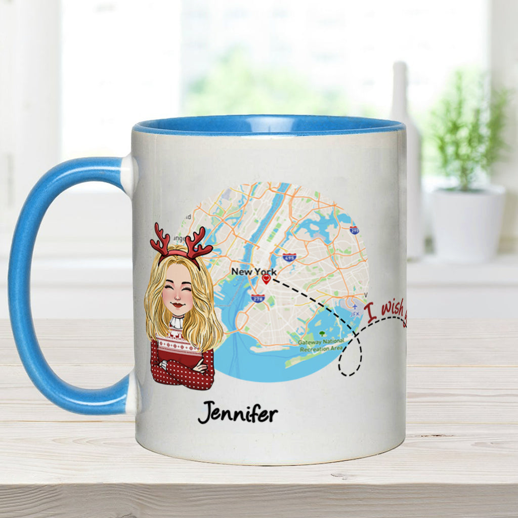 Mug personnalisé « J'aimerais que tu sois ma voisine » -