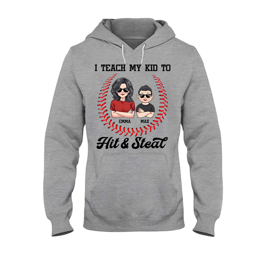 J'enseigne à mon enfant - T-shirt et sweat à capuche de baseball personnalisés