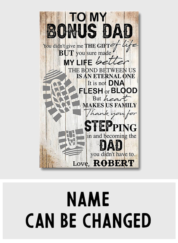 À mon beau-père - Toile et affiche personnalisées pour papa