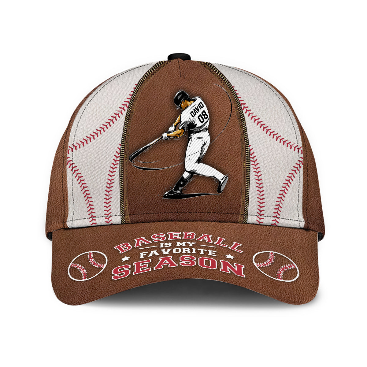 Baseball ist meine Lieblingssaison – Personalisierte Baseball-Klassiker-Kappe