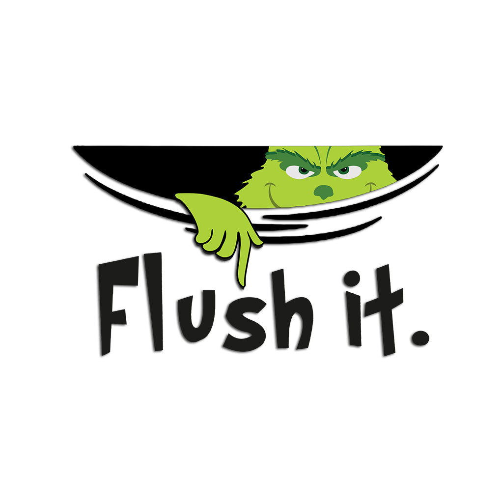 Flush It Stole Christmas Decal Die Cut
