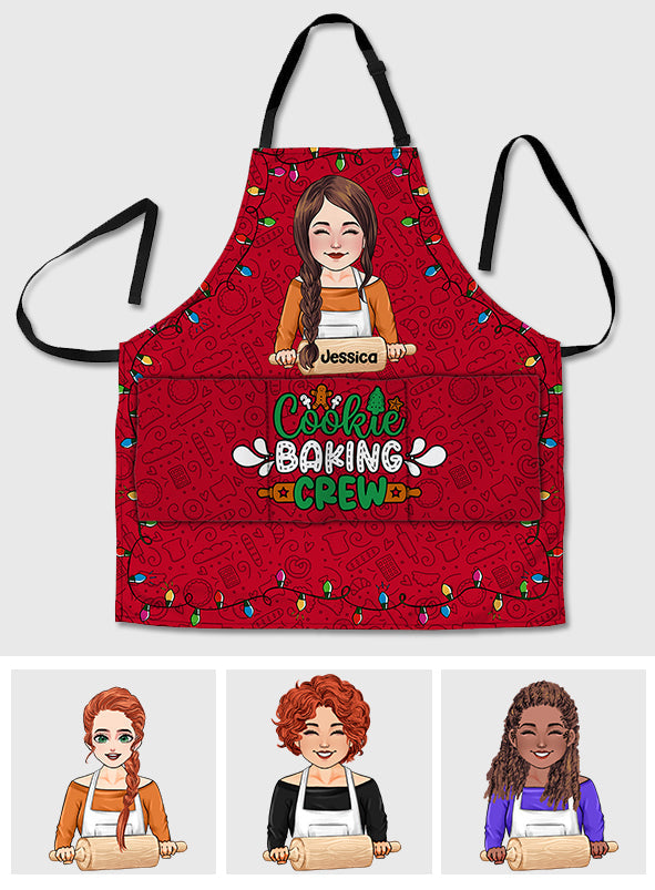 Tablier familial personnalisé Cookie Baking Crew
