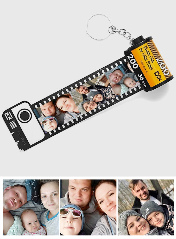 Ma Famille - Porte-clés personnalisé pour pellicule photo familiale