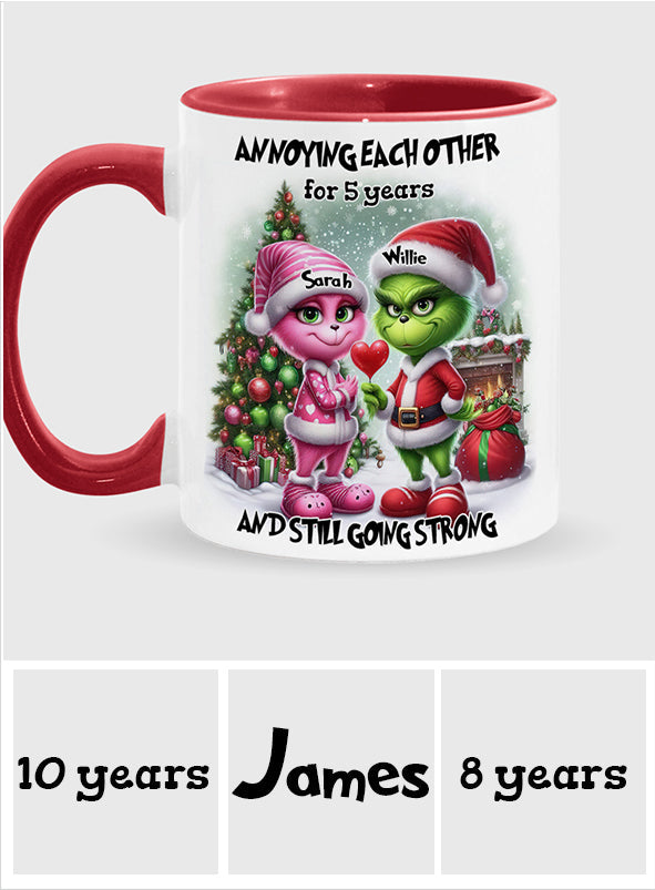 Sich gegenseitig nerven - Personalisierter Stola-Weihnachtsbecher