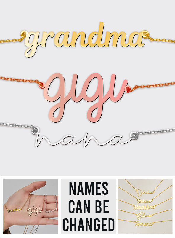 Collier personnalisé avec le nom de grand-mère - Arrière-grand-mère