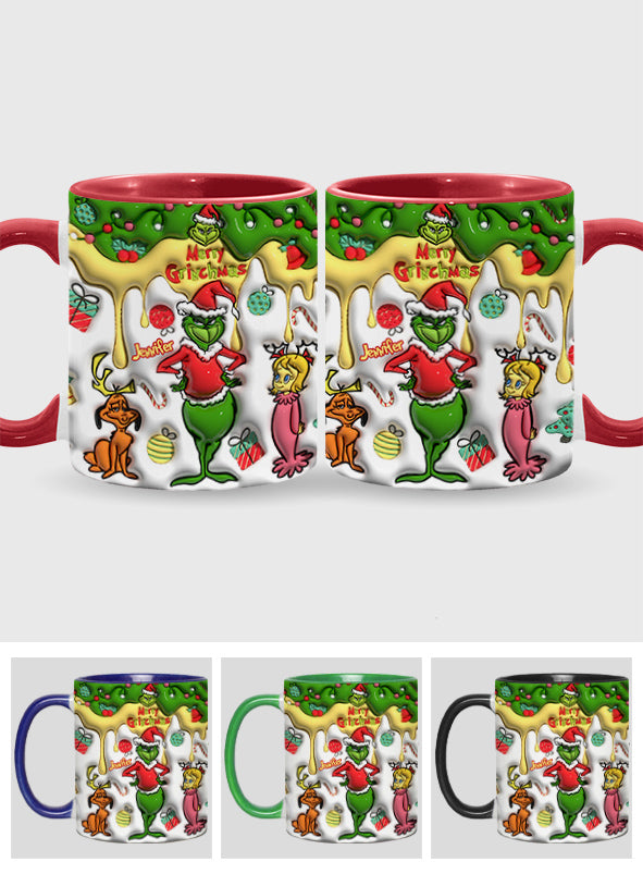Fröhliche Grinchmas - Personalisierter Stola-Weihnachtsbecher