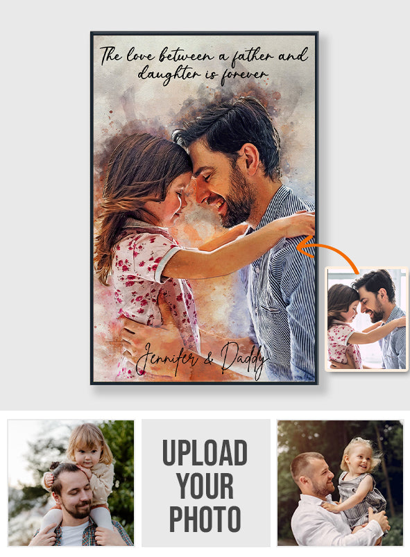 Meilleur papa du monde - Toile et affiche personnalisées pour papa