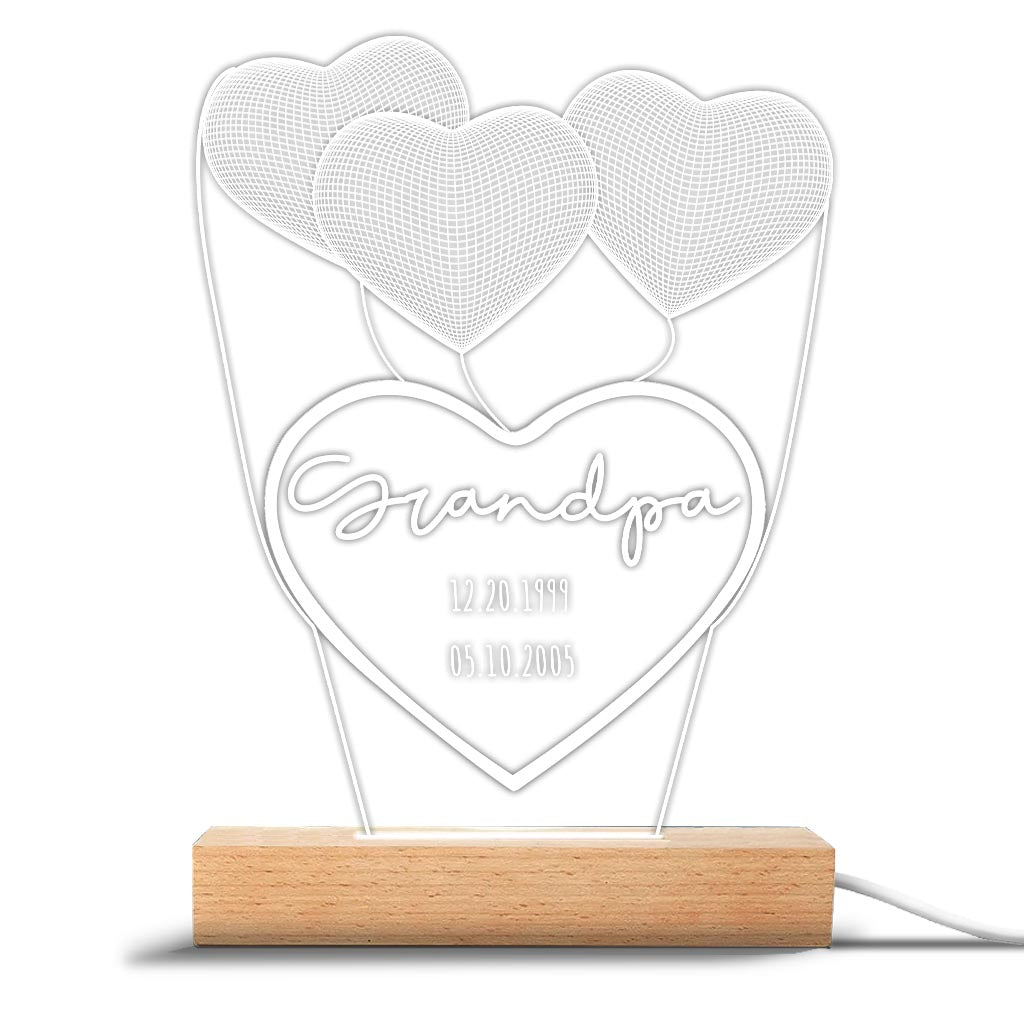 Ich liebe dich, Mama – Geschenk für Mama, Oma, Opa, Ehemann, Ehefrau, Papa – Personalisierte, geformte Leuchtplatte
