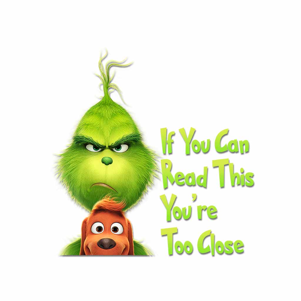 Wenn du das lesen kannst, bist du zu nah dran – Aufkleber voll