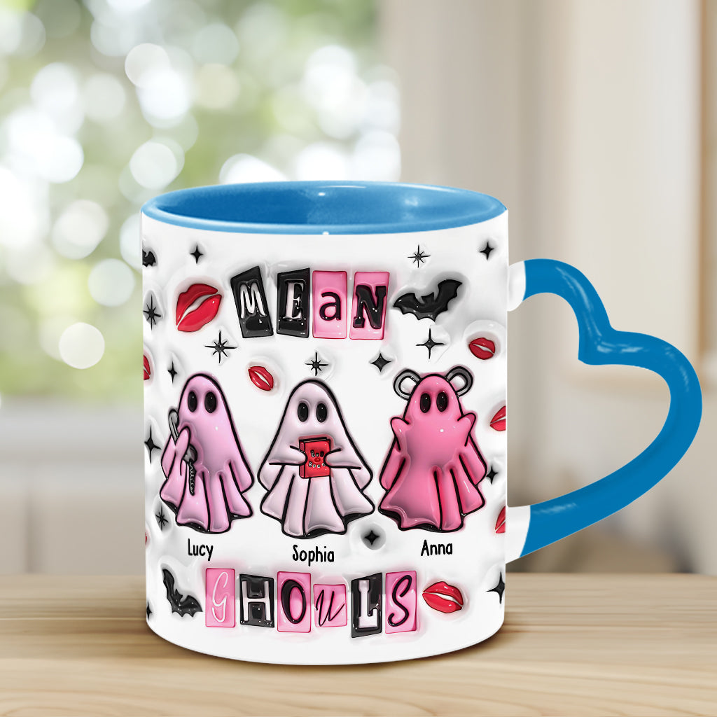 Mean Ghouls - Personalisierter Becher mit Herzgriff für die beste Freundin