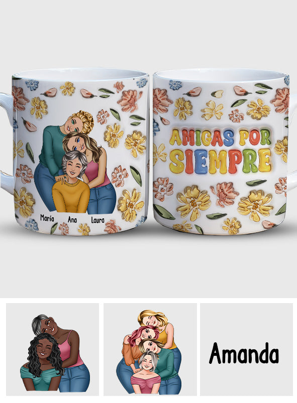 Amigas Por Siempre - Tasse Bestie personnalisée