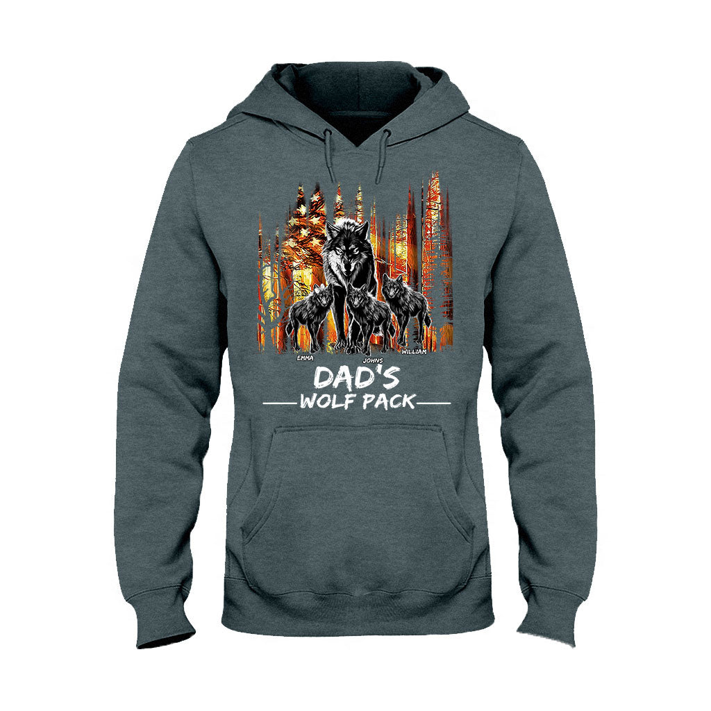 La meute de loups de papa - T-shirt et sweat à capuche personnalisés pour papa