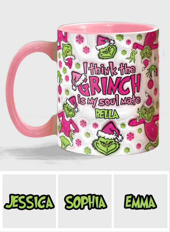 Mon âme sœur - Mug personnalisé avec étole de Noël